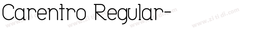 Carentro Regular字体转换
